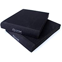 Los mejores  - Pack de 2 almohadillas de aislamiento acústico para monitores de estudio- de Nordell- Large (265 x 330 x 40)
